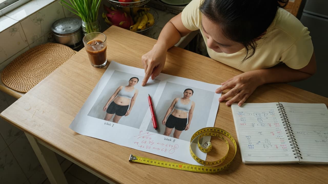 Progress tracking for women: waist, photos, strength — don’t trust the scale alone